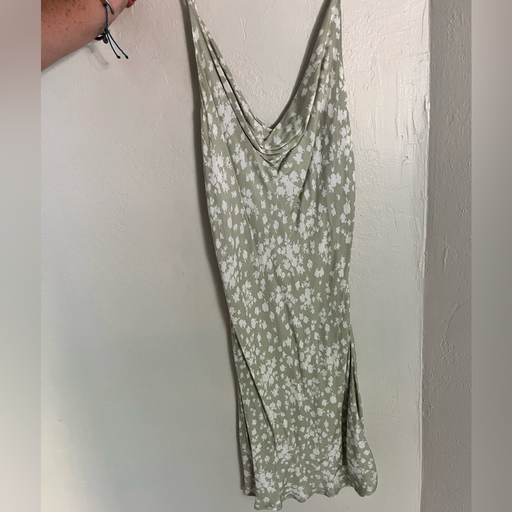 Light green slip dress from boutique